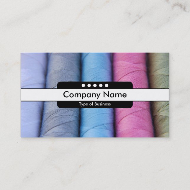 Carte De Visite Bande centrale 5 spots - Roulettes de coton (Devant)