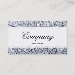 Carte De Visite Bande centrale (à bords) - Script - Branches de ne