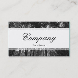 Carte De Visite Bande centrale (à bordure) - Script - Bande forest