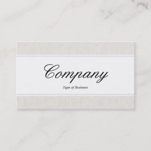 Carte De Visite Bande centrale (bordé) - Script - Look de toile