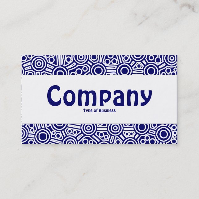 Carte De Visite Bande centrale - Circuits Aliens II - Bleu foncé (Devant)