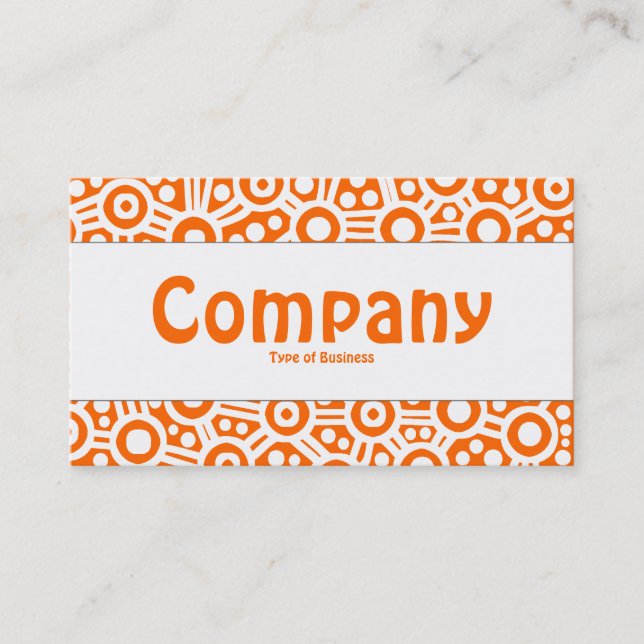 Carte De Visite Bande centrale - Circuits Aliens - Orange (Devant)