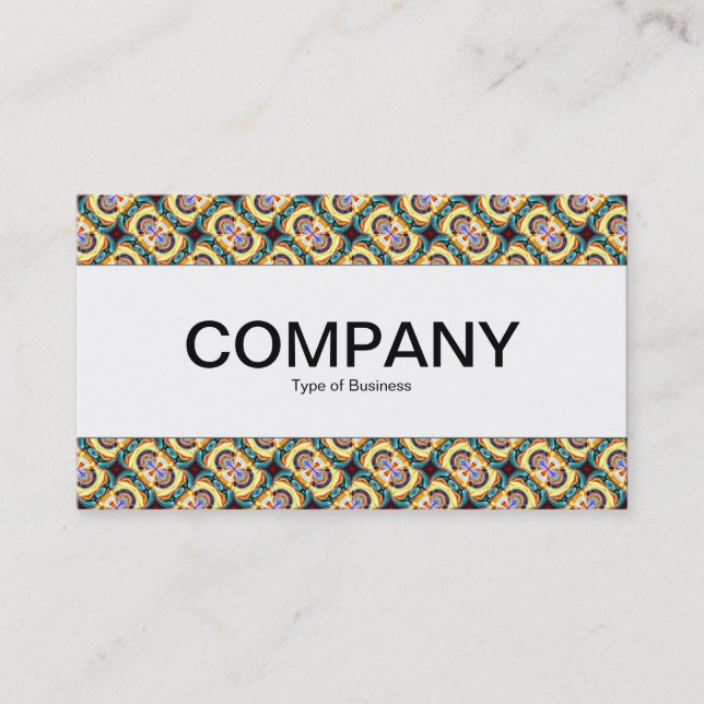 Carte De Visite Bande centrale - Colorful Geometry 08 (Devant)