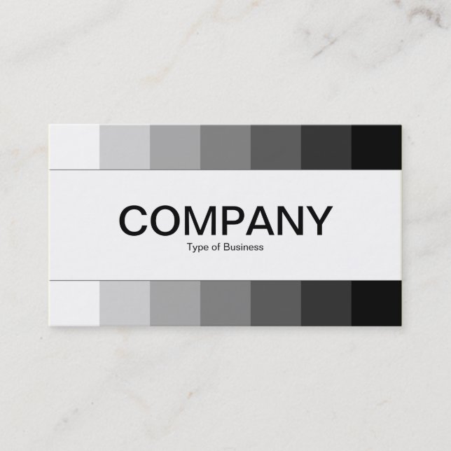 Carte De Visite Bande centrale - Couleurs, blanc à noir (Devant)