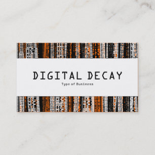Carte De Visite Bande centrale - Décadage numérique - Orange