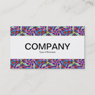 Carte De Visite Bande centrale - Géométrique colorée 04