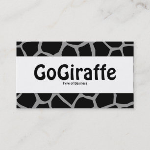 Carte De Visite Bande centrale - GoGiraffe - Grey 99999