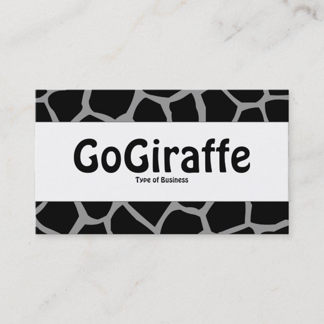 Carte De Visite Bande centrale - GoGiraffe - Grey 99999 (Devant)
