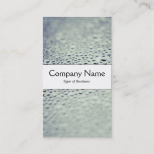 Carte De Visite Bande centrale - gouttelettes d'eau sur verre 01