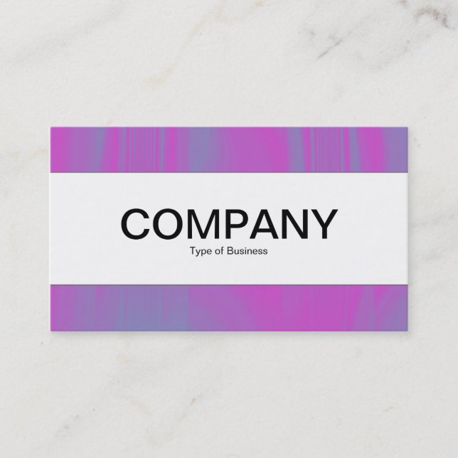 Carte De Visite Bande centrale - Magenta et Blue Tex (Devant)