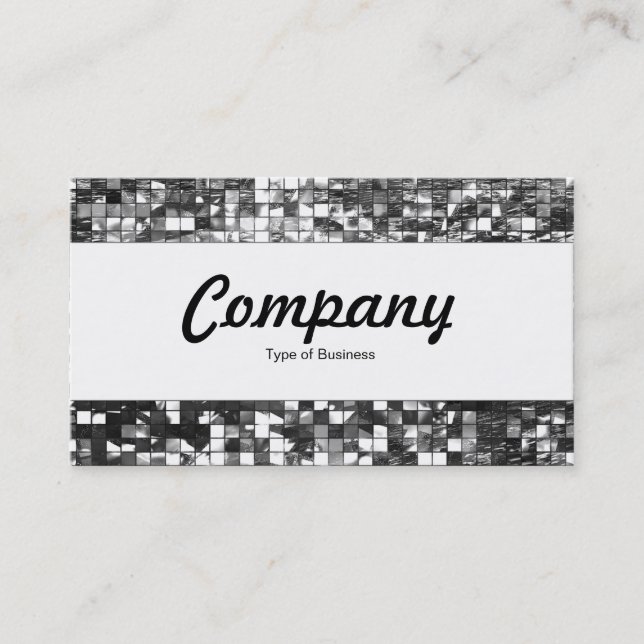 Carte De Visite Bande centrale - mosaïque Abstraite (Devant)