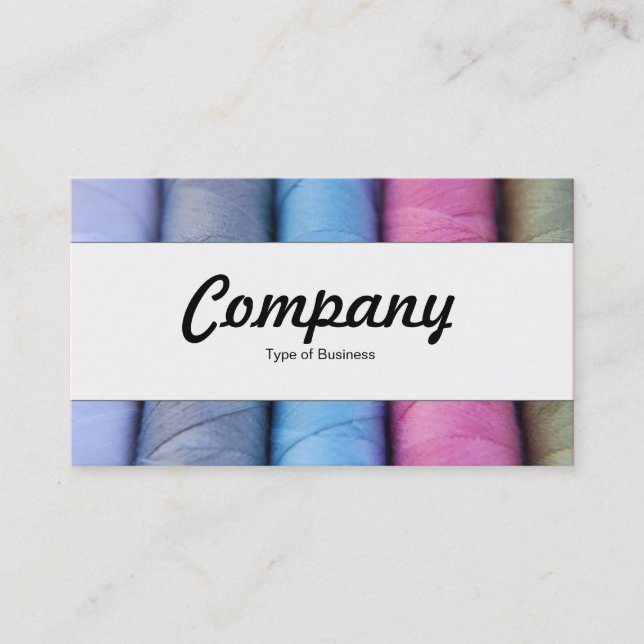 Carte De Visite Bande centrale - Roulettes de coton (Devant)