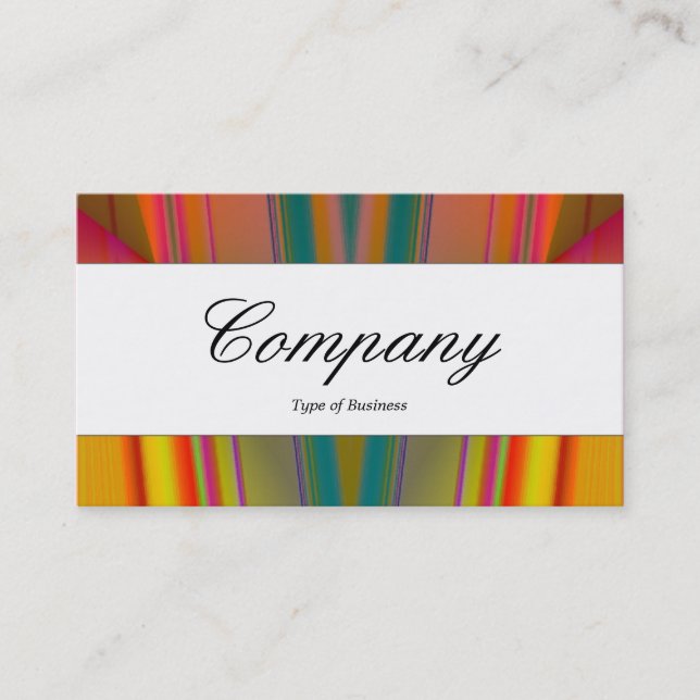 Carte De Visite Bande centrale - Script - Abstrait (Devant)