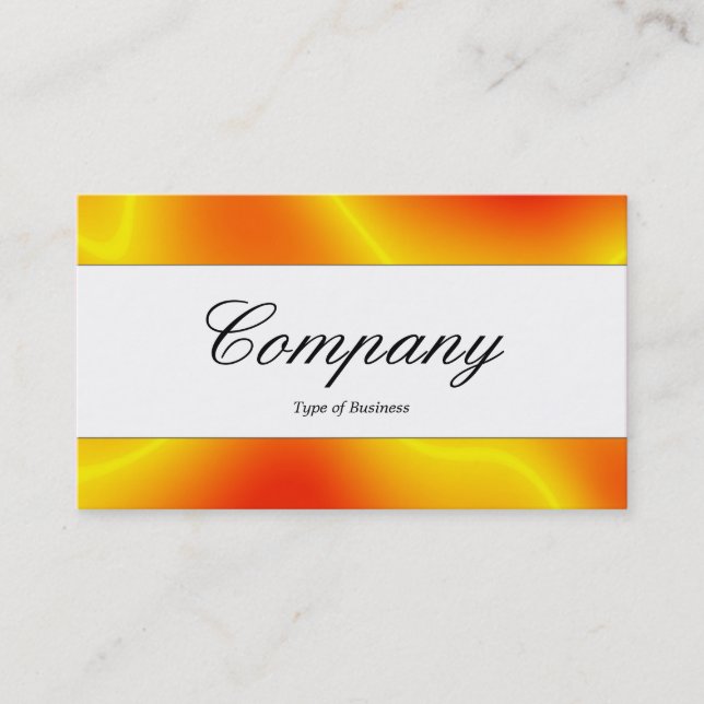 Carte De Visite Bande centrale - Script - Flammes fractales (Devant)
