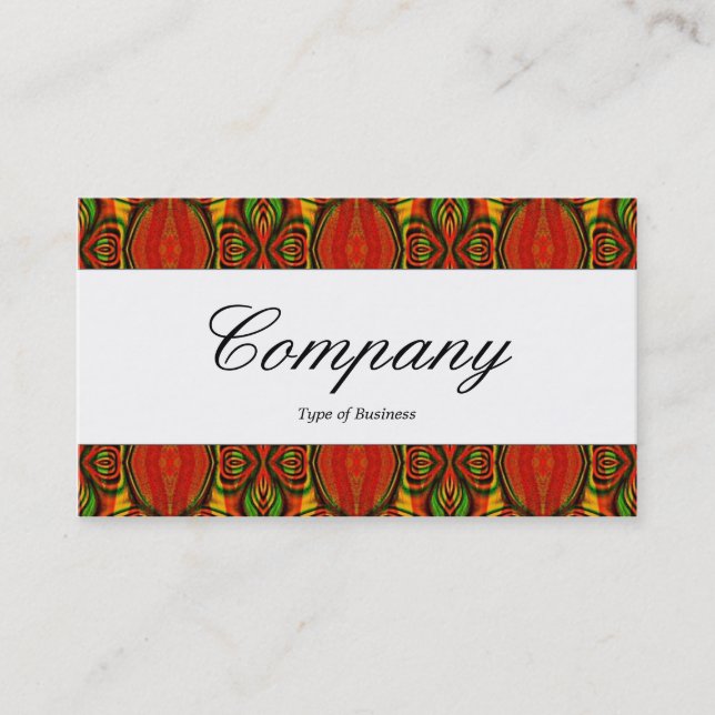 Carte De Visite Bande centrale - Script - Motif (Devant)