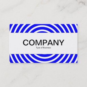 Carte De Visite Bande centrale - Spirale - Bleu et blanc