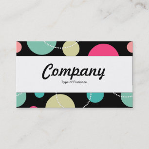 Carte De Visite Bande centrale - Spots et cercles 150816