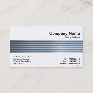 Carte De Visite Bande centrale - Tubes Chrome