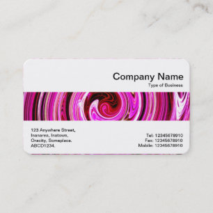 Carte De Visite Bande centrale - Vortex rose