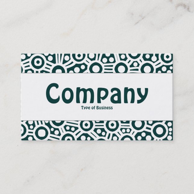 Carte De Visite Bande Centre - Circuits Aliens - Vert Turquoise fo (Devant)