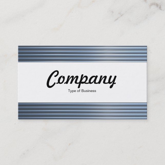 Carte De Visite Bande Centre - Tubes Chrome (Devant)
