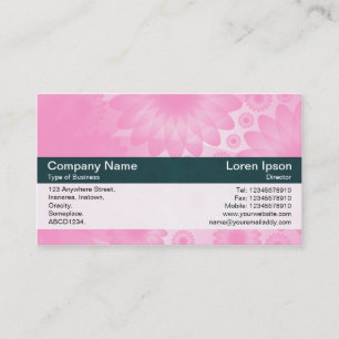 Carte De Visite Bande de couleurs - Vert Dk