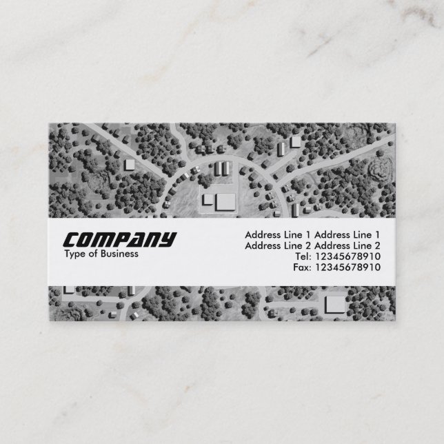 Carte De Visite Bande de texture - Circleville (Devant)