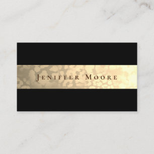 Carte De Visite Bande de texture Leopard Or Luxury Faux