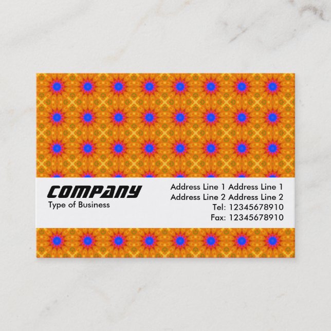 Carte De Visite Bande de texture - Orange effrayant (Devant)