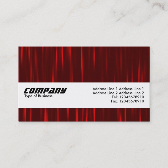 Carte De Visite Bande de texture - Red Streaks (Devant)
