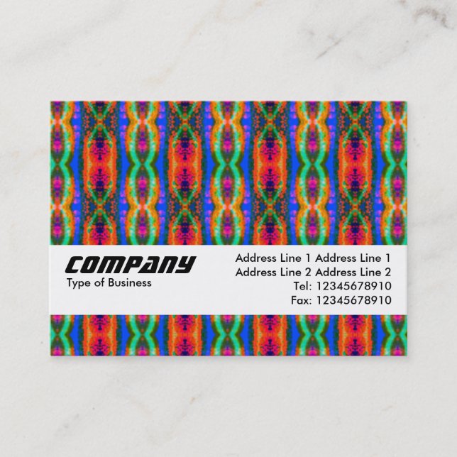 Carte De Visite Bande de texture - Tartan intergalactique (Devant)
