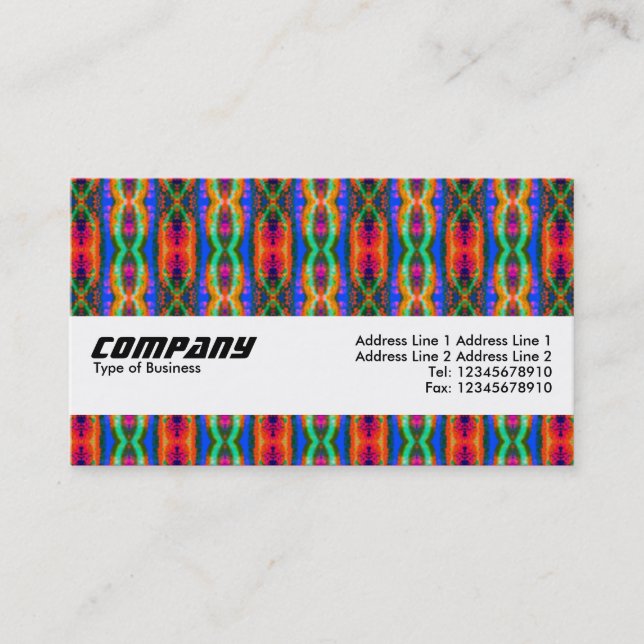 Carte De Visite Bande de texture - Tartan intergalactique (Devant)