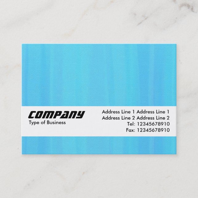 Carte De Visite Bande de texture - Texture peinte en bleu (Devant)