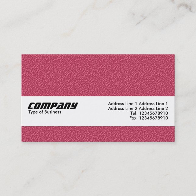 Carte De Visite Bande de texture - Texture rouge bossée (Devant)