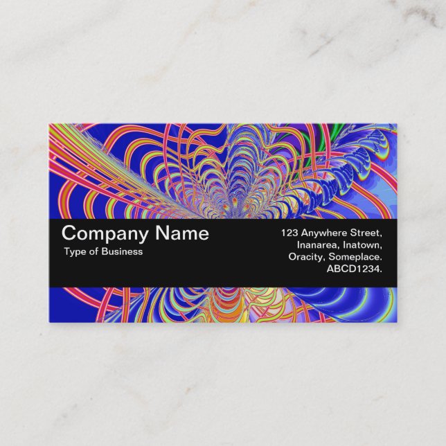 Carte De Visite Bande de texture V2 - Abstrait fractal 061012d (Devant)