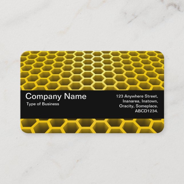 Carte De Visite Bande de texture V2 - Ambre en perspective de peig (Devant)