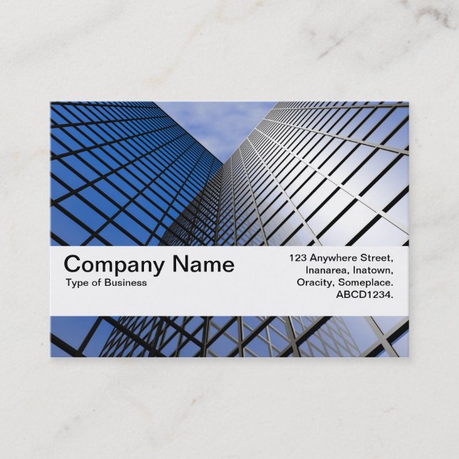 Carte De Visite Bande de texture V2 - Bloc de bureau représentatif (Devant)