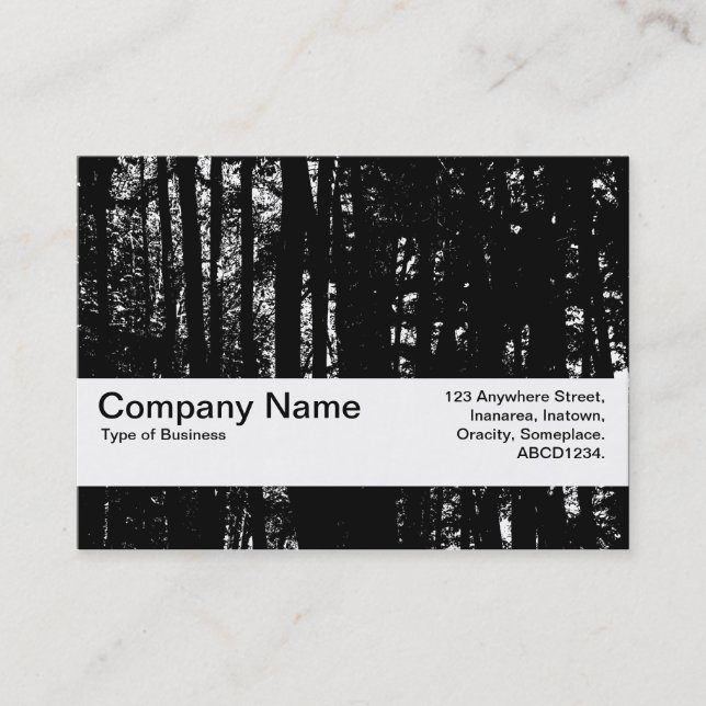 Carte De Visite Bande de texture V2 - Bois foncé HC (Devant)