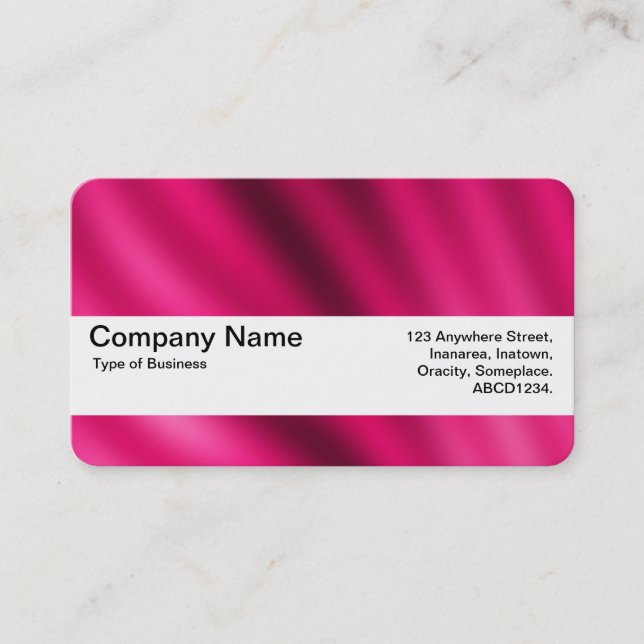 Carte De Visite Bande de texture V2 - Dégradé de Crimson (Devant)