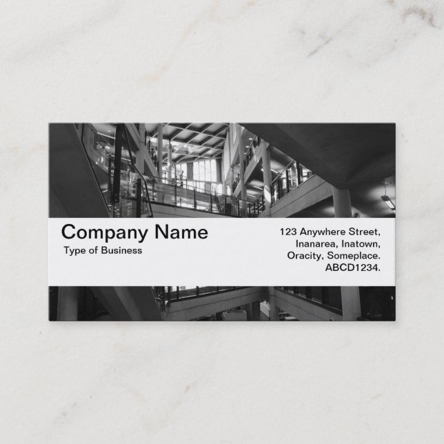 Carte De Visite Bande de texture V2 - Intérieur moderne (Devant)