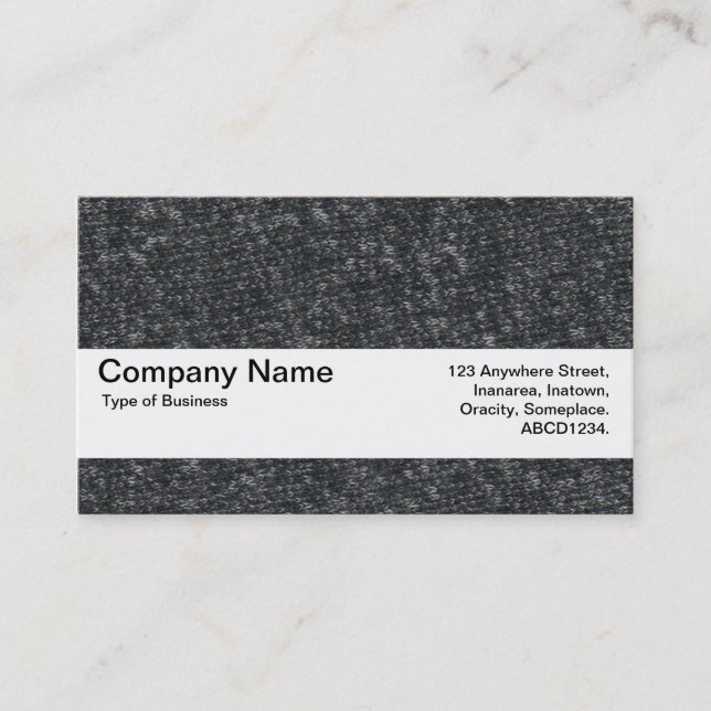 Carte De Visite Bande de texture V2 - Laine fine 01 (Devant)