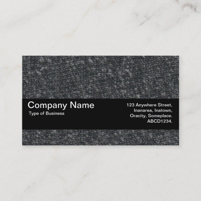 Carte De Visite Bande de texture V2 - Laine fine 01 (Devant)