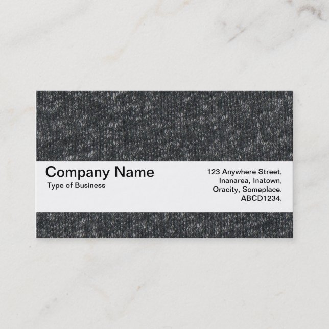 Carte De Visite Bande de texture V2 - Laine fine 02 (Devant)