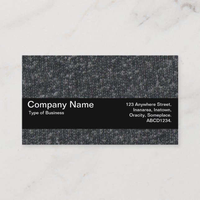 Carte De Visite Bande de texture V2 - Laine fine 02 (Devant)