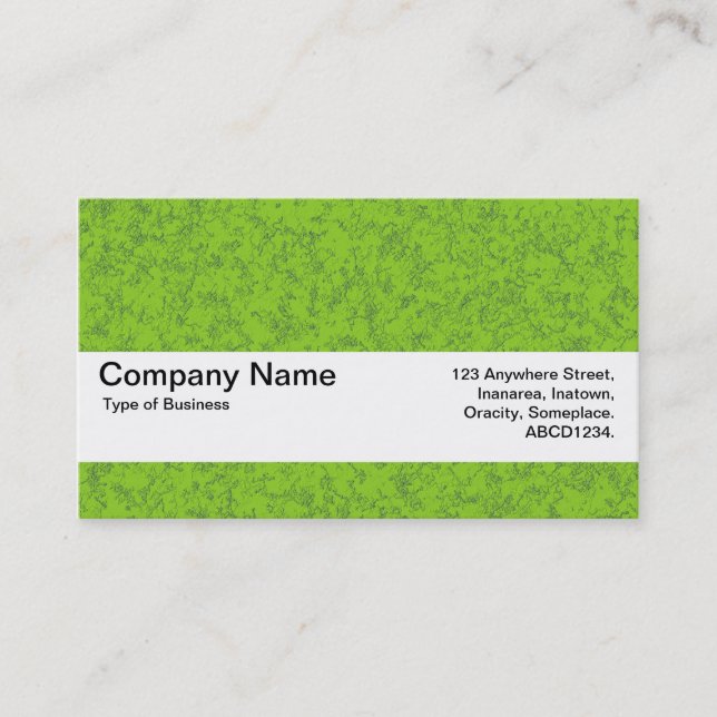 Carte De Visite Bande de texture V2 - Marbre vert (Devant)