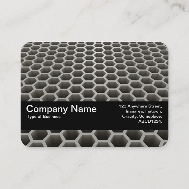 Carte De Visite Bande de texture V2 - Perspective de peigne de mie (Devant)