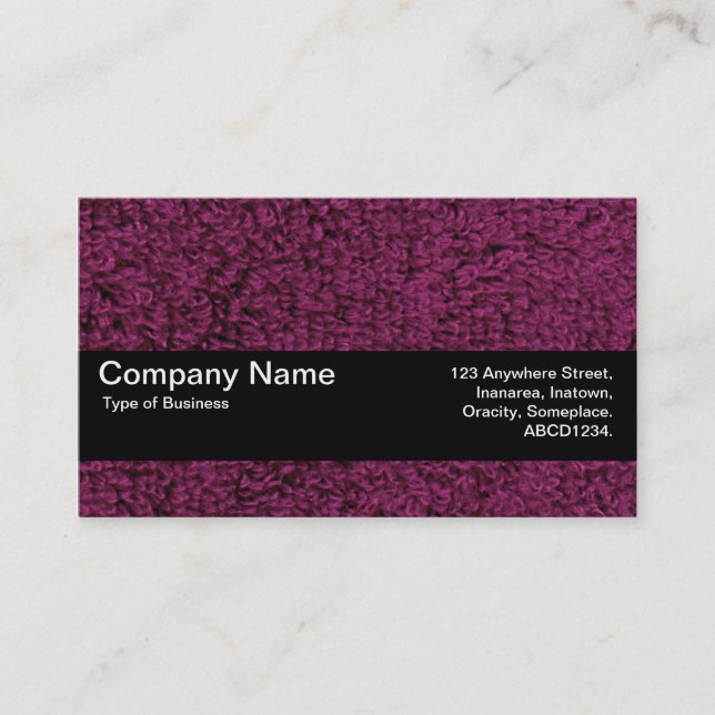Carte De Visite Bande de texture V2 - Tapis laineux 02 (Devant)