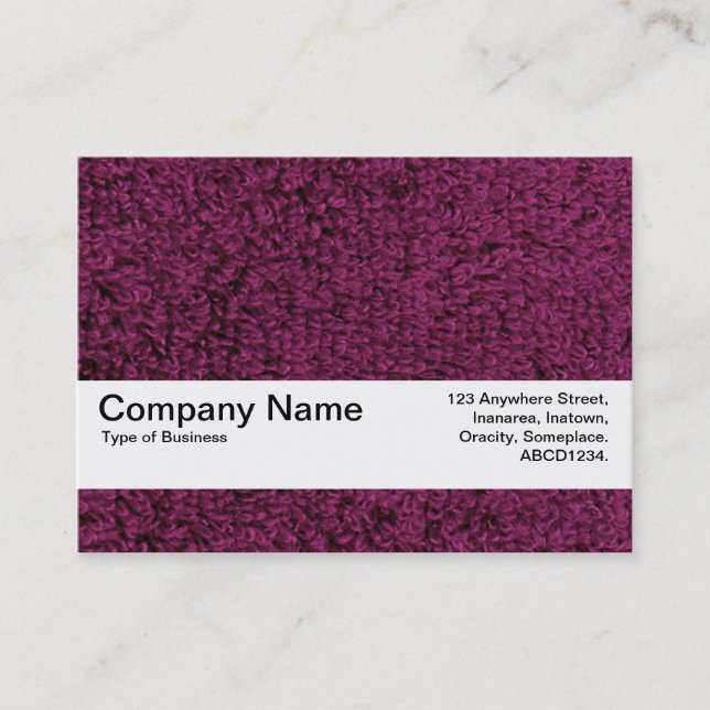 Carte De Visite Bande de texture V2 - Tapis laineux 02 (Devant)