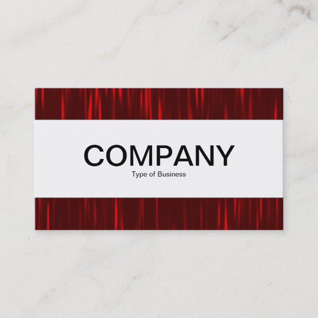 Carte De Visite Bande du centre - Red Streaks (Devant)