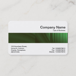 Carte De Visite Bande du milieu - Bouteille verte
